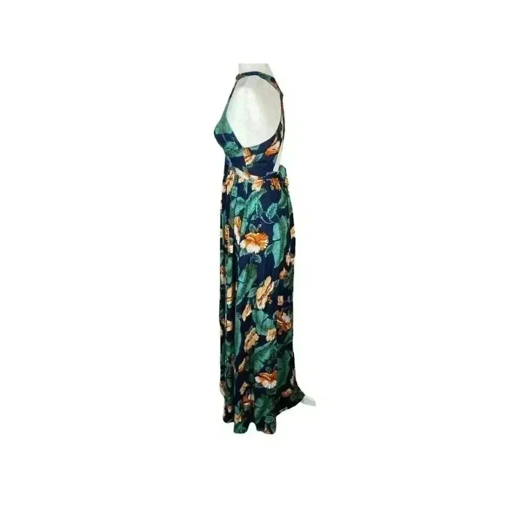 Lulus Temptation Island Floral Maxi Dress Size Small Wedding Summer Temptation